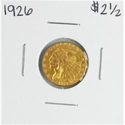 1926 $2 1/2 Indian Head Quarter Eagle Gold Coin