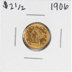 1906 $2 1/2 Liberty Head Quarter Eagle Gold Coin