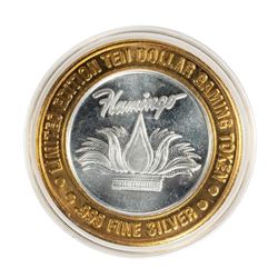 .999 Fine Silver Flamingo Casino Laughlin, NV $10 Limited Edition Gaming Token