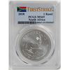 Image 1 : 2018 South Africa Krugerrand Silver Coin PCGS MS69 First Issue