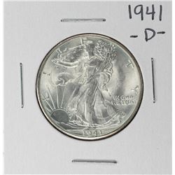 1941-D Walking Liberty Half Dollar Coin