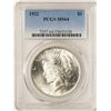 Image 1 : 1922 $1 Peace Silver Dollar Coin PCGS MS64