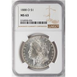 1888-O $1 Morgan Silver Dollar Coin NGC MS63