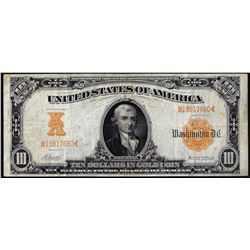 1907 $10 Gold Certificate Note