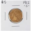 Image 1 : 1912-S $5 Indian Head Half Eagle Gold Coin