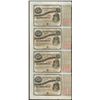 Image 1 : Uncut Sheet of (4) State of Louisiana Baby Bond Obsolete Notes