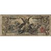 Image 1 : 1896 $5 Educational Silver Certificate Note