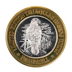 .999 Fine Silver Peppermill Reno, Nevada $10 Limited Edition Gaming Token