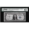 Image 1 : 1935A $1 Experimental "R" Silver Certificate Note Fr.1609 PMG Ch. Uncirculated 63EPQ