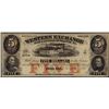 Image 1 : 1857 $5 Western Exchange Fire & Marine Insurance Nebraska Obsolete Note