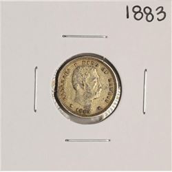 1883 Kingdom of Hawaii Dime Coin -Damage