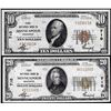 Image 1 : Set of 1929 $10/$20 Saint Paul, MN CH# 203 National Currency Notes