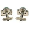 Image 3 : Sterling Silver Malachite & Lapis Swivel Cuff Links