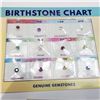 Image 1 : Birthstone Chart With Genuine Gemstones , Made in Canada, Suggested Retail Value $300 (Estimated Sel
