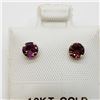 Image 2 : 10K Yellow Gold 2 In 1 Pink Tourmaline And Fresh Water Pearl (4Mm) Earrings, Made in Canada, Suggest