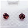 Image 2 : 10K Yellow Gold Garnet(0.5ct) Earrings, Made in Canada, Suggested Retail Value $120