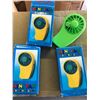 Image 1 : Lot of Handheld Mini Fans-Colors May Vary (3)