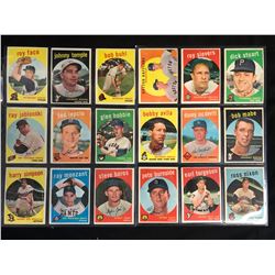 1959 TOPPS BASEBALL CARD LOT