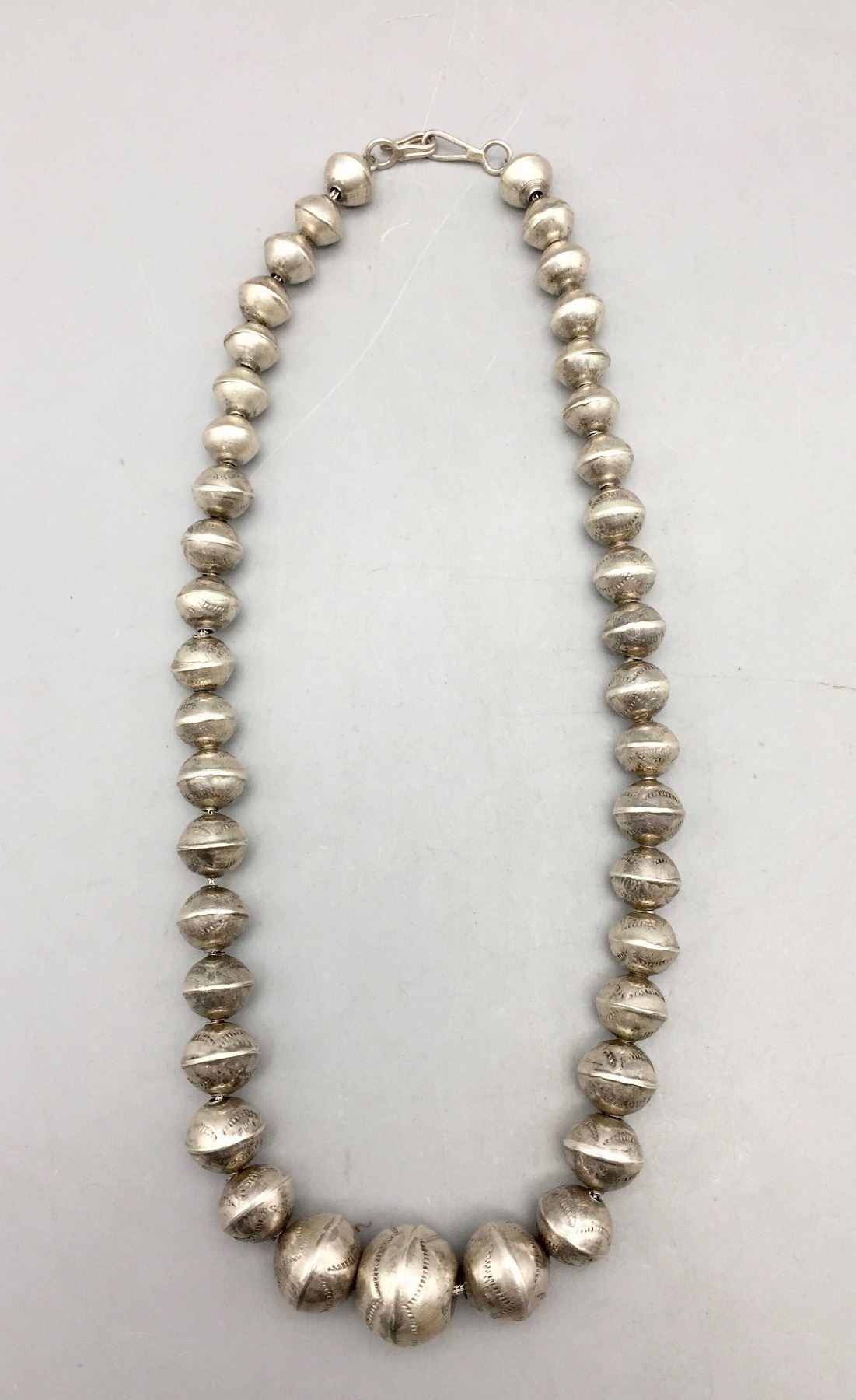 Sterling Silver Bead Navajo Pearl Necklace