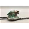 Image 2 : Unique, Carved Horse head Turquoise Bolo