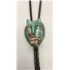 Image 3 : Unique, Carved Horse head Turquoise Bolo