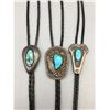 Image 1 : Three Vintage Turquoise Bolos
