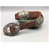 Image 1 : Sterling Silver and Alligator Concho Belt
