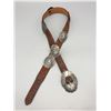Image 2 : Sterling Silver and Alligator Concho Belt