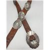 Image 3 : Sterling Silver and Alligator Concho Belt
