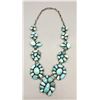 Image 2 : Statement Piece! Turquoise Cluster Necklace