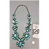 Image 9 : Statement Piece! Turquoise Cluster Necklace