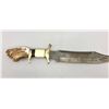 Image 8 : Bowie Style Knife with Antler Handle