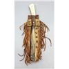 Image 1 : Bone Handled Knife with Fringed Sheath