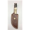 Image 2 : Stag Handle Knife with Leather Sheath
