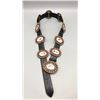 Image 3 : Coral Cabochon and Inlay Concho Belt