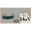Image 9 : Two Row Sleeping Beauty Turquoise Bracelet