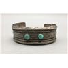 Image 2 : Vintage Sterling Silver and Turquoise Bracelet