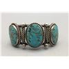 Image 1 : Vintage Three Stone Turquoise Bracelet