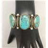 Image 6 : Vintage Three Stone Turquoise Bracelet