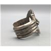 Image 2 : Nice Turquoise Sterling Silver Sandcast Bracelet