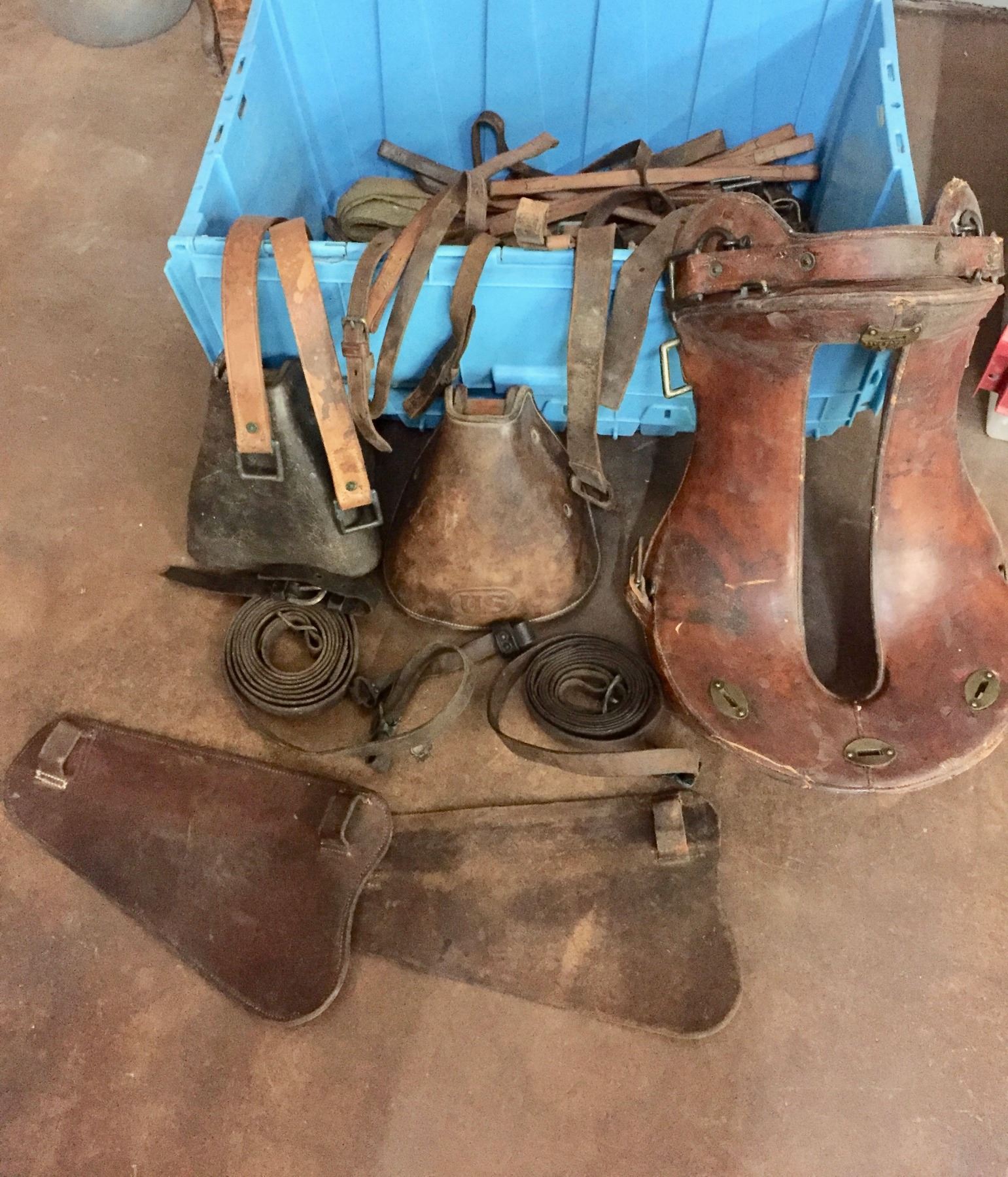 Numerous McClellan Saddle Parts, Etc.