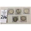 Image 3 : Group of Five Morgan Silver Dollars