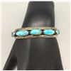 Image 1 : Mid Century Five Stone Turquoise Bracelet