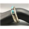 Image 7 : Mid Century Five Stone Turquoise Bracelet