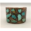 Image 2 : Unique Copper and Turquoise Bracelet