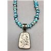 Image 1 : White Buffalo, Turquoise and Shell Necklace