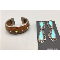 Unique Bracelet and Earrings