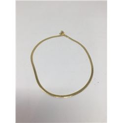 14kt G.P Herringbone Necklace 17"
