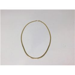 14kt G.P Herringbone Necklace 17"