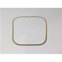 14kt G.P Herringbone Necklace 19â€